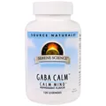 ГАМК (гамма-аміномасляна кислота) Source Naturals Gaba Calm зі смаком м'яти, 120 таблеток