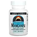 Марганец Source Naturals Manganese 10 мг, 250 таблеток