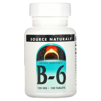 Вітамін В6 Source Naturals Vitamin B-6 100 мг, 100 таблеток