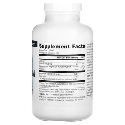 Магній малат Source Naturals Magnesium Malate, 360 таблеток