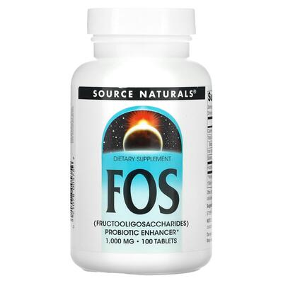 Фруктоолигосахариды Source Naturals FOS 1000 мг, 100 таблеток