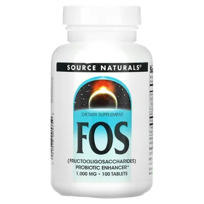 Фруктоолігосахариди Source Naturals FOS 1000 мг, 100 таблеток