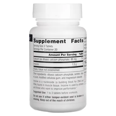 Інозин Source Naturals Inosine 500 мг, 60 таблеток