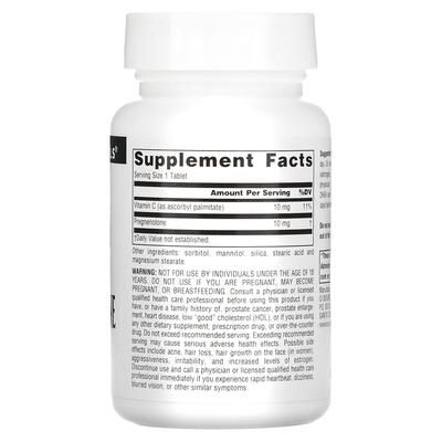 Прегненолон Source Naturals Pregnenolone 10 мг, 120 таблеток
