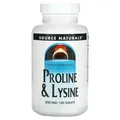 Лізин і Пролін Source Naturals L-Proline L-Lysine 550 мг, 120 таблеток