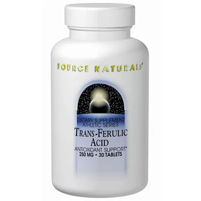 Транс-ферулова кислота Source Naturals Trans-Ferulic Acid 250 мг, 30 таблеток