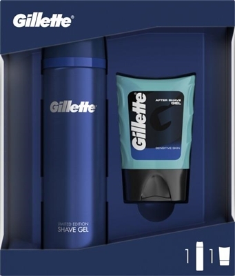 Набор Гель для бритья Gillette Sensitive + Гель после бритья