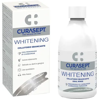 Ополіскувач для порожнини рота Curasept Whitening відбілюючий з фтором, 300 мл