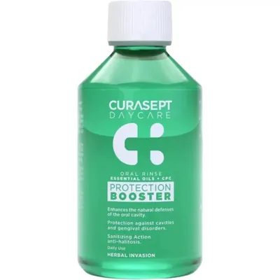 Ополіскувач для порожнини рота Curasept Daycare Protection Booster Herbal Invasion, трав'яний смак, 500 мл