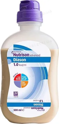 Нутрізон Едванст Діазон Nutrison Advanced Diason харчування ентеральне для пацієнтів з цукровим діабетом, 500 мл