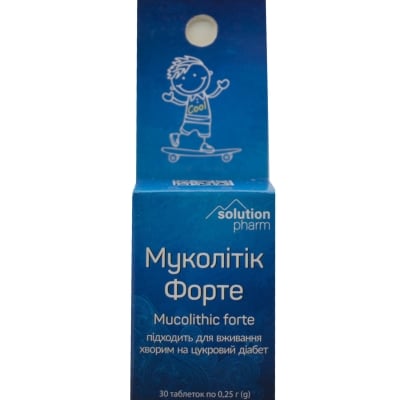 Муколітик Форте Solution Pharm таблетки №30