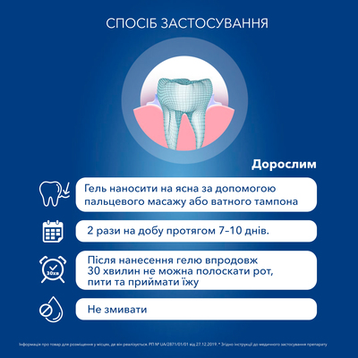 Метрогил дента гель д/десен по 20 г в тубах