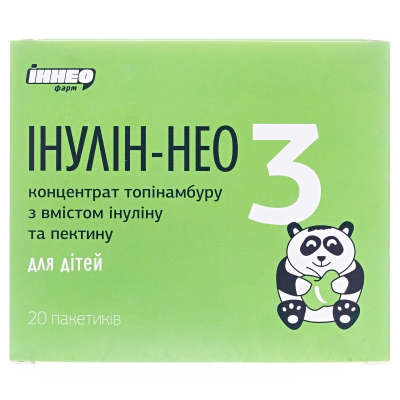 Инулин-НЕО 3 порошок д/перор. прим. для детей со вкусом яблока по 4 г №20 в пак.-саше