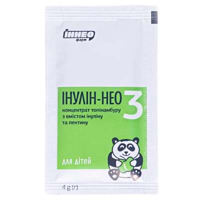 Инулин-НЕО 3 порошок д/перор. прим. для детей со вкусом яблока по 4 г №20 в пак.-саше