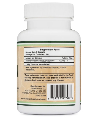 Физетин Double Wood Fisetin 100 mg, 60 капсул
