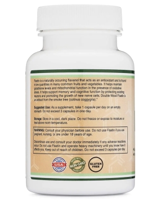 Физетин Double Wood Fisetin 100 mg, 60 капсул