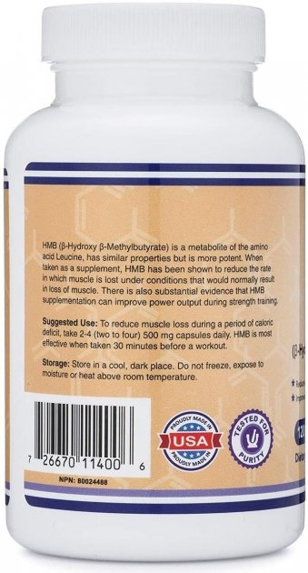 Амінокислота HMB Double Wood HMB 1000 mg, 120 капсул
