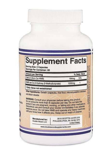 Амінокислота HMB Double Wood HMB 1000 mg, 120 капсул