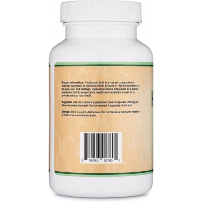Гіалуронова кислота Double Wood Hyaluronic Acid 200 mg, 180 капсул