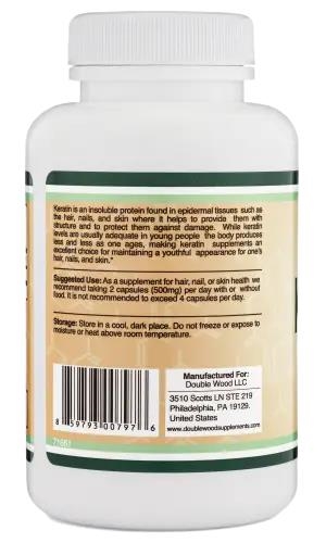 Кератин Double Wood Keratin 500 mg, 120 капсул