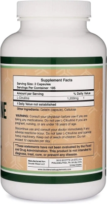 L-цитрулін Double Wood L-Citruline 1200 mg, 210 капсул