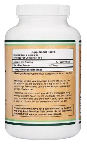 Мака Double Wood Maca Root 1000мг, 300 капсул