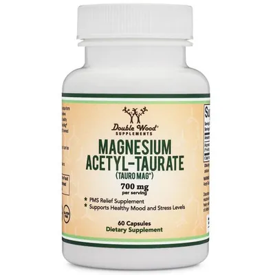 Тауромаг Double Wood Magnesium Acetyl-Taurate 700 mg (TauroMag), 60 капсул