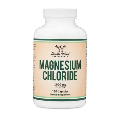 Магній Хлорид Double Wood Magnesium Chloride 1000 mg, 180 капсул