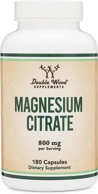 Магній Цитрат Double Wood Magnesium Citrate 800 mg, 180 капсул