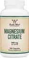 Магній Цитрат Double Wood Magnesium Citrate 800 mg, 180 капсул