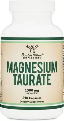 Магній Таурат Double Wood Magnesium Taurate 1500 mg, 210 капсул