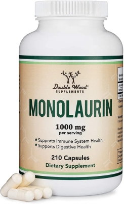 Монолаурин Double Wood Monolaurin 1000 mg, 210 капсул