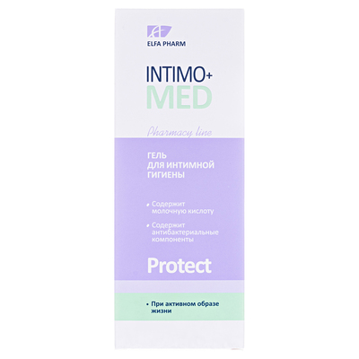 Гель Elfa Pharm Intimo+med Protect для интимной гигиены, 200 мл
