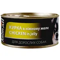 Корм вологий для дорослих собак AnimAll курка в ніжному желе, 85 г