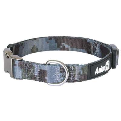 Ошейник для собак AnimAll M-5 нейлон с камуфляжным принтом в серых тонах 2,0х33-50 см