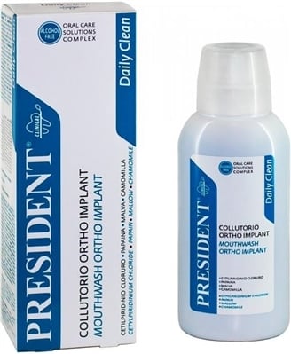 Ополаскиватель для протезов President Clinical Ortho-Implant, 250 мл