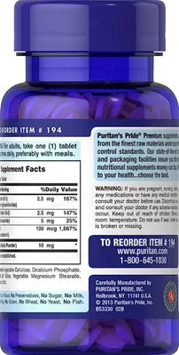 Вітаміни групи В Puritan's Pride Vitamin B-Complex and Vitamin B-12, 180 таблеток