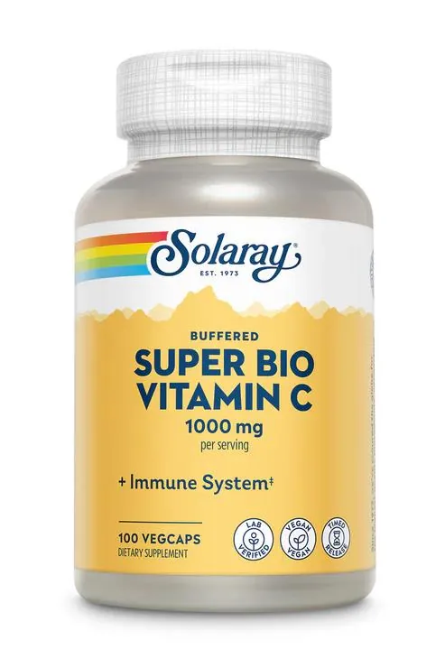 Супербіо Вітамін C Solaray Super Bio C буферизований TSTR 1000 мг, 100 капсул