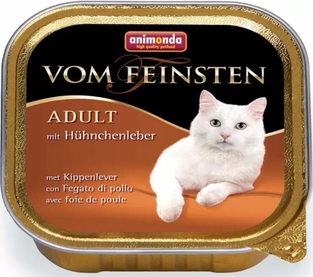 Консервы для кошек Animonda Vom Feinsten c куриной печенью, 100 г (32 шт)