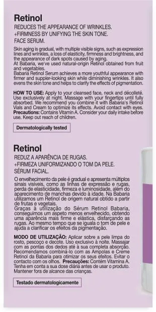 Сироватка для обличчя Babaria Retinol з ретинолом, 30 мл