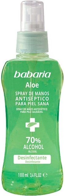 Спрей-антисептик для рук Babaria с Алоэ и маслом Жожоба, 100 мл