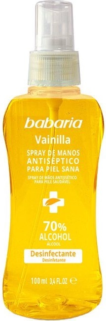 Спрей-антисептик для рук Babaria с Ванилью и Аргановым маслом, 100 мл