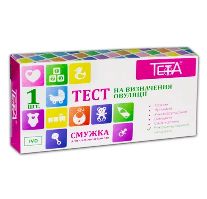 Тест-смужка Teta для визначення овуляції, 1 штука