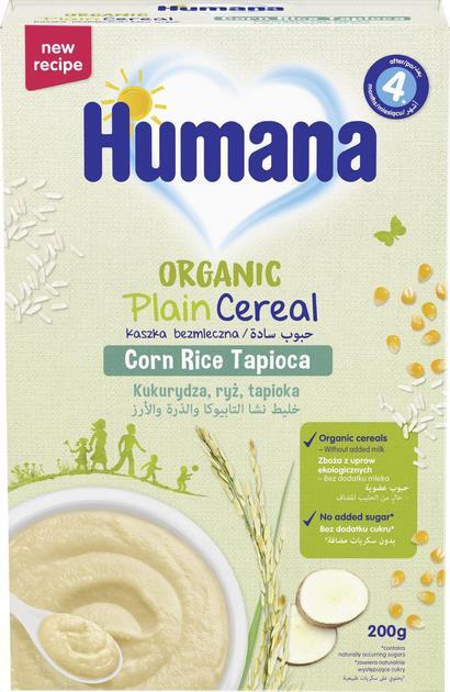 Каша безмолочная Humana органическая кукурузно-рисовая с тапиокой от 6 месяцев, 200 г