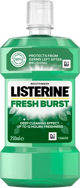 Ополіскувач для порожнини рота Listerine Fresh Burst Сплеск свіжості, 250 мл
