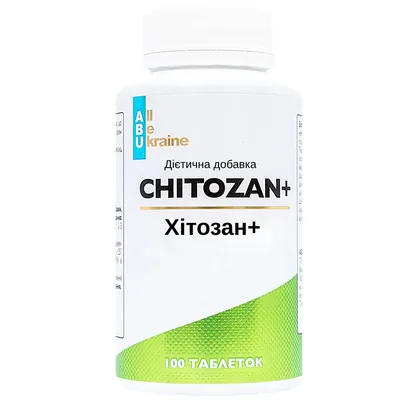 Хітозан ABU Chitozan+, 100 таблеток