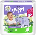 Подгузники Happy Bella Baby Maxi, размер 4, 8-18 кг, 12 шт