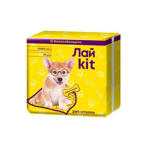 Пеленки для животных Лайkit гигиенические 40 х 60 см, 10 штук