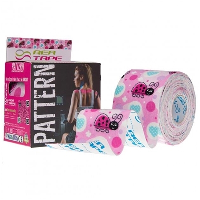 Кинезио тейп REA TAPE Pattern 5 см х 5 м, божьи коровки