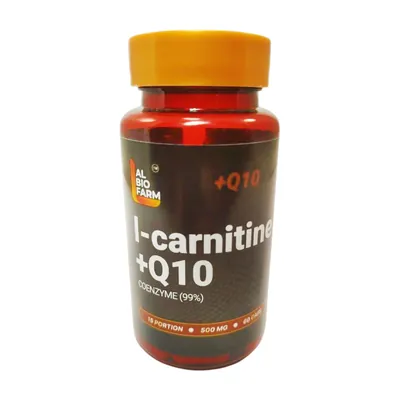 L-карнітин + кофермент Q10 Al Bio Farm L-carnitine + Q10, 60 капсул